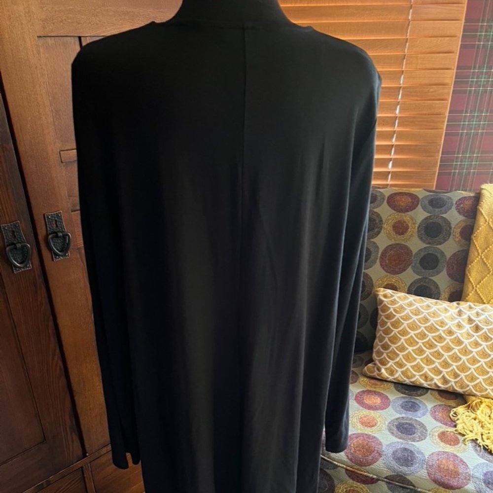 J. Jill Basic Black Pullover Midi Length Dress - image 4